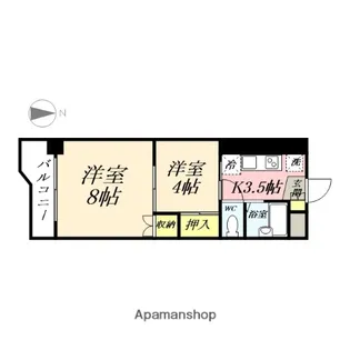 2Kの間取り画像