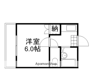 ロワール青江【204号室】の間取り