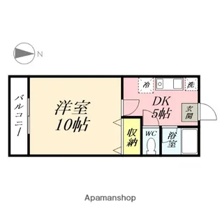 リズミラルU【302号室】の間取り