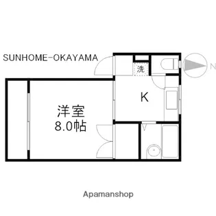 操山Kマンション【203号室】の間取り