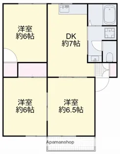 メゾン・エスプラネード【202号室】の間取り