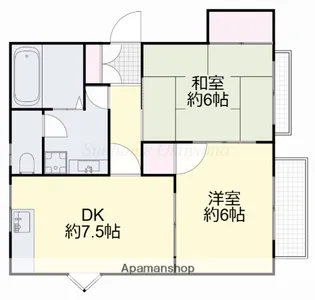 メゾン・エスプラネード【1階】の間取り