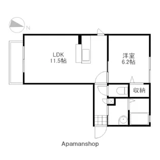 ラ・パルテール大福 Ⅲ【1階】の間取り