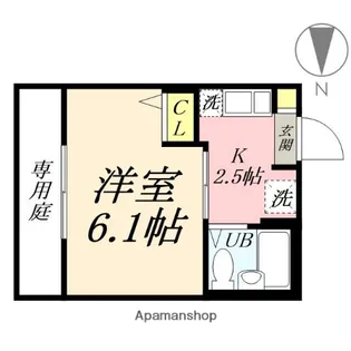 パークハイムふくい【1階】の間取り