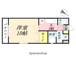 VERDE大供【1階】の間取り