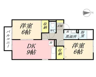 セジュール・ヨコイ【2階】の間取り