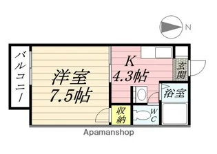 フレグランス野崎 B棟【2階】の間取り