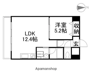 COCO西市【7階】の間取り