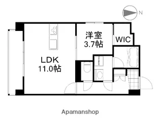 ルミエール岡山駅西口【301号室】の間取り