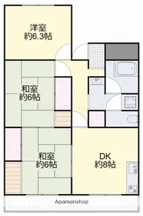 ガーデンコートほなみ【2階】の間取り