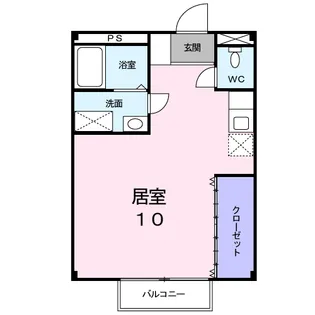 あんてぃーく【1階】の間取り