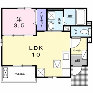 アルバーダ【1階】の間取り