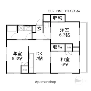 ルネ津島【4階】の間取り