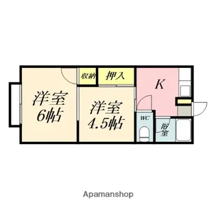 たつみコーポ【2階】の間取り