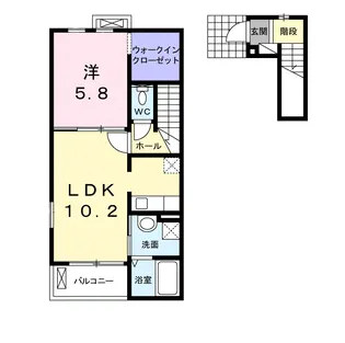 ウェルシュ テリア【2階】の間取り
