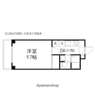 リオ西川原【3階】の間取り