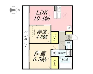 シャトレー【3階】の間取り