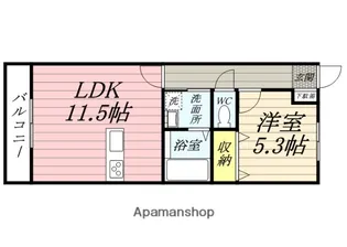 エアフォルク【1階】の間取り