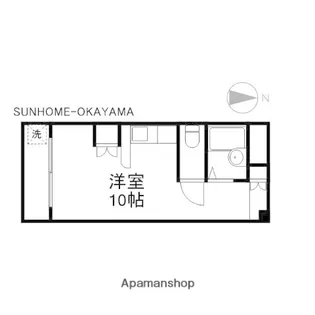 カーサ・プリメラ【107号室】の間取り