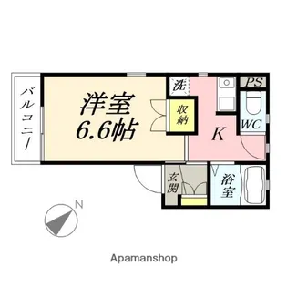 SHINY FLOWER【2階】の間取り