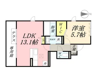 雅【1階】の間取り