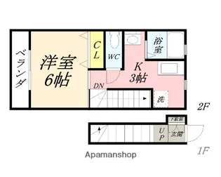 パシフィコ D棟【2階】の間取り
