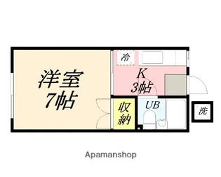 コーポ大野辻【1階】の間取り