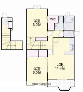 セイバリーA【2階】の間取り