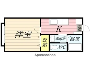 アルトハイデⅡC棟【203号室】の間取り
