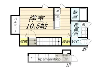 セイシン三門【2階】の間取り