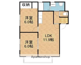 グリーンピア福浜【101号室】の間取り
