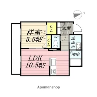 エストガーデン青江【1階】の間取り