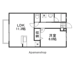 ガスパール【105号室】の間取り