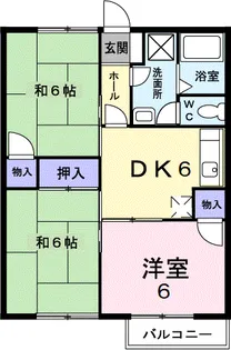 サンヒルズ横井上【2階】の間取り