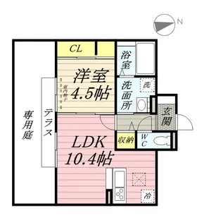レグルス アルファ【1階】の間取り