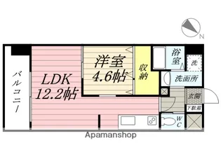 JRBハイツ岡山【6階】の間取り