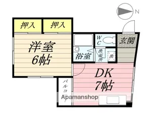 プレアール岡山医大東Ⅱ【1階】の間取り