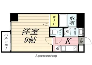 月光 岡山市役所前【5階】の間取り