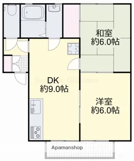 アムール・ディス【202号室】の間取り