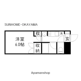 K’SB下伊福B棟【203号室】の間取り