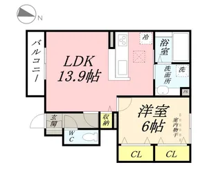 プレミール【1階】の間取り