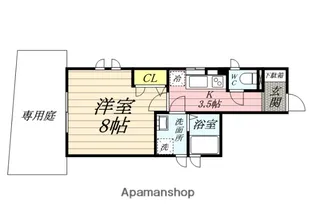 プティポッシュ【1階】の間取り