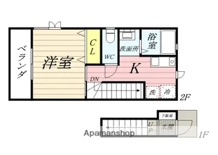DOLCE VITA【2階】の間取り