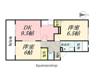 エトワール中井A【1階】の間取り