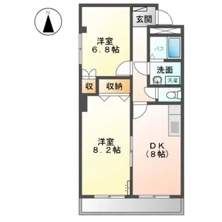 ミレニアム福田【103号室】の間取り