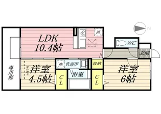 アーク【1階】の間取り