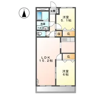 ファインヴィーブル【302号室】の間取り