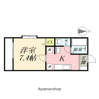 ボヌール西川原【1階】の間取り