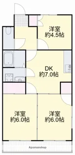メゾン西ウイング【203号室】の間取り