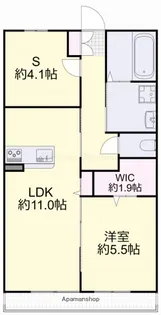 エンドレスB【102号室】の間取り
